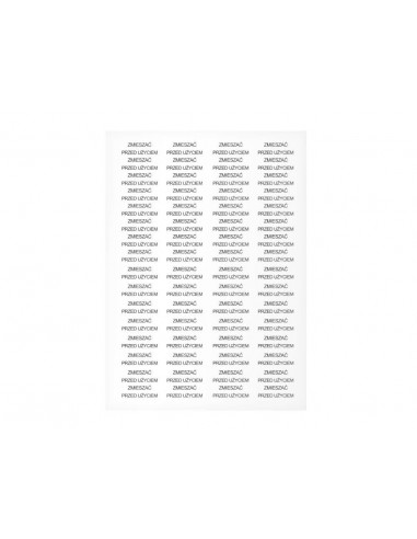 Etykiety "Zmieszać przed użyciem"...